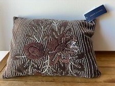 NWT 275 Ralph Lauren Throw Pillow Barkin 12" x 16" EMBELLISHED NEW
