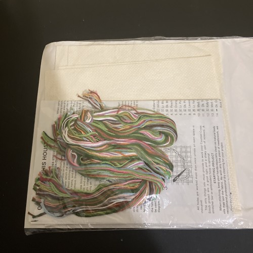 Cross stitch Creative Circle Bless This House O Lord Vtg 1989 0616 NEW - Picture 6 of 7