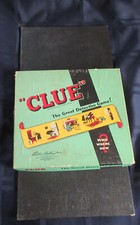 Vtg Clue Board Game Circa 1949 1950 All Pieces Box