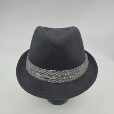 Madd Hatter Fedora Hat Mens Small Medium Black Polyester  display picture 3