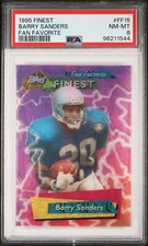 1995 FINEST FAN FAVORITE FF15 BARRY SANDERS  HOF PSA 9  4745