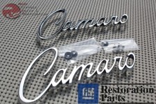 68-69 Camaro Script Fender Emblems Pair