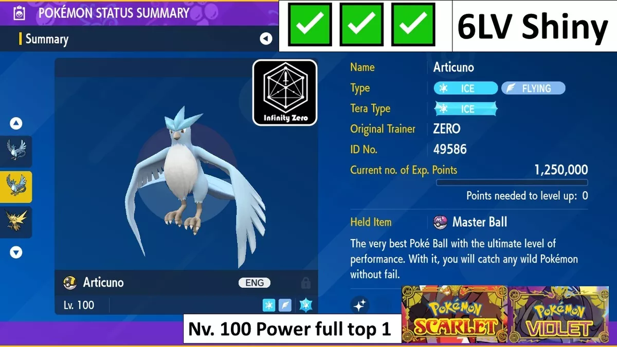 Shiny Articuno Pokemon Trade Go