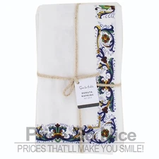 Sur La Table Deruta Napkins, Set of 4 MSRP $50
