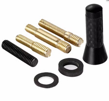 Car Antenna Fin Styling Aesthetic Black Carbon Universal Look + Screws Suitable