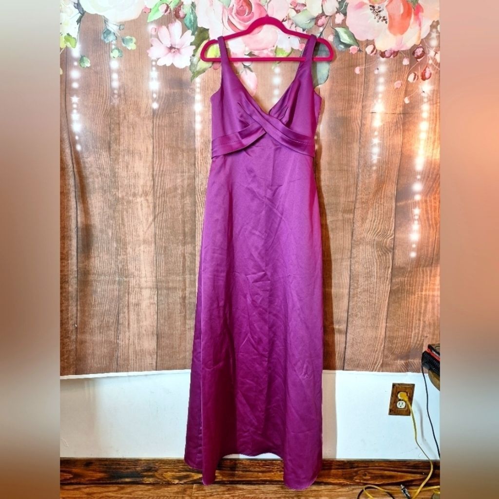alfred angelo purple bridesmaid dress SIZE 10 PROM PAGEANT Shoe Size:10.5