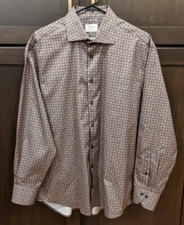 Men's Stenstroms Fitted Body Two-Fold Super Cotton Button-Up Shirt - 17/43