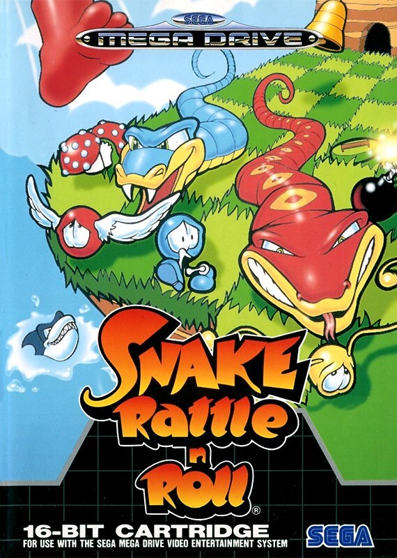 SEGA Mega Drive Spiel - Snake Rattle 'n Roll mit OVP sehr guter Zustand