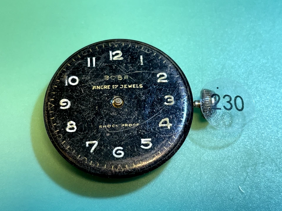 Osco 52 (Bosa) Watch Movement - Not Working - Spare or Repair. Foto 2 de 2