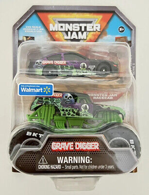 Monster Jam Grave Digger Truck and Race Car (Walmart Exclusive