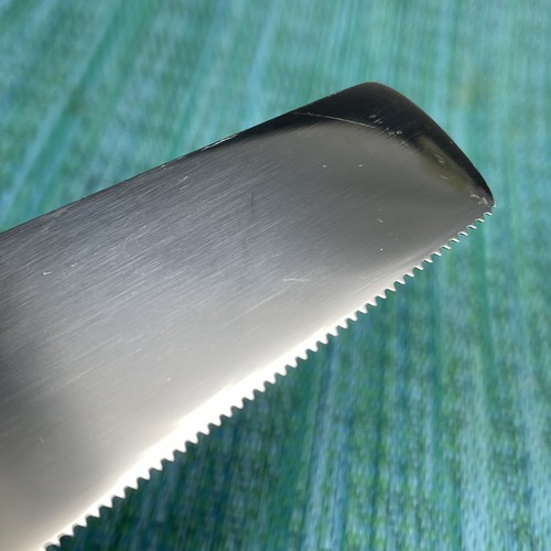 Vtg MCM Cheese Knife Sandwich Spreader Butter Spatula Japan Promo Micro Serrated - Imagen 4 de 11