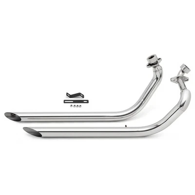 XV1100 Système d'échappement complète silencieux Inox pr YAMAHA Virago XV 1100 S - Photo 1/4