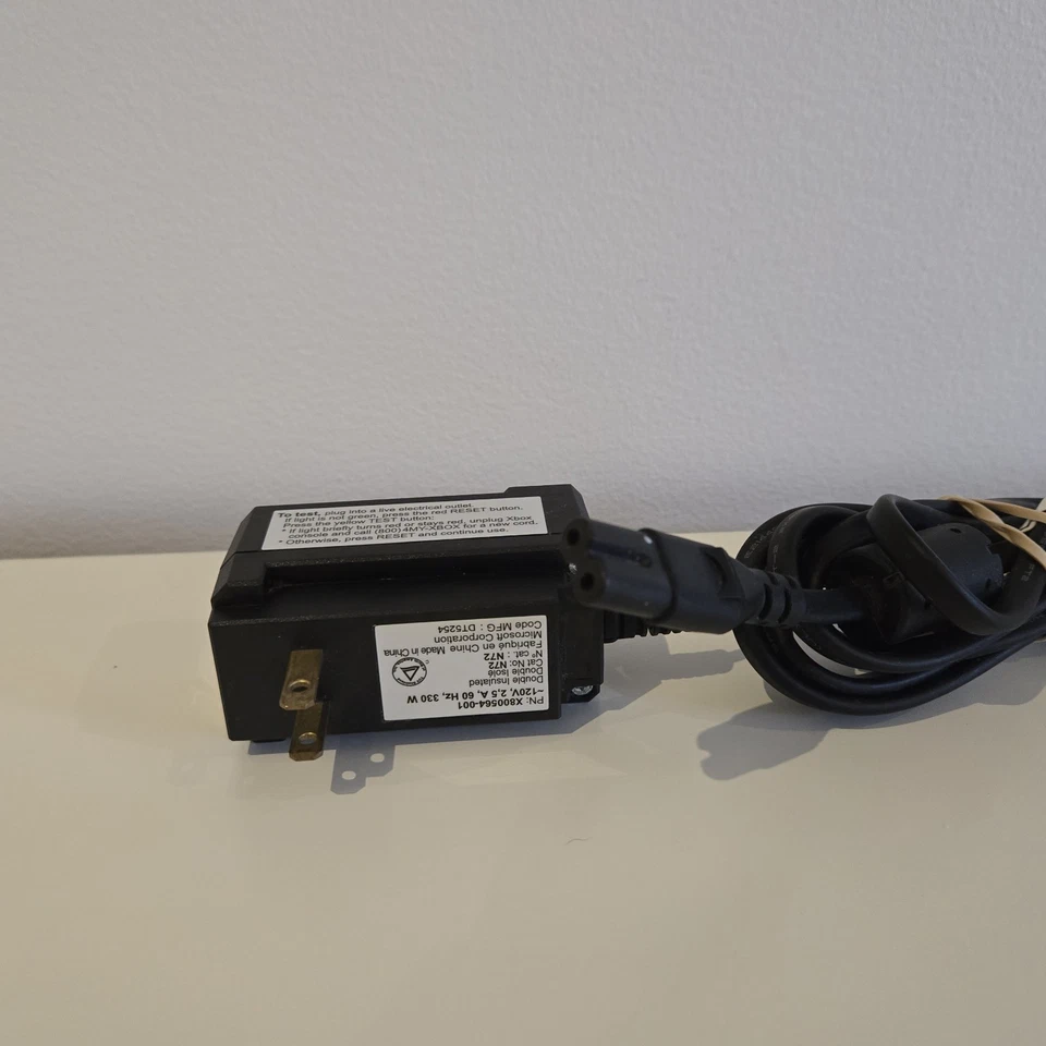 Original Microsoft OEM Xbox Power Surge Supply AC Adapter Cable - OEM Tested - Image 4 of 4