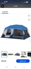Ozark Trail 10-Person Instant Cabin Tent with LED lighted poles | Brand New