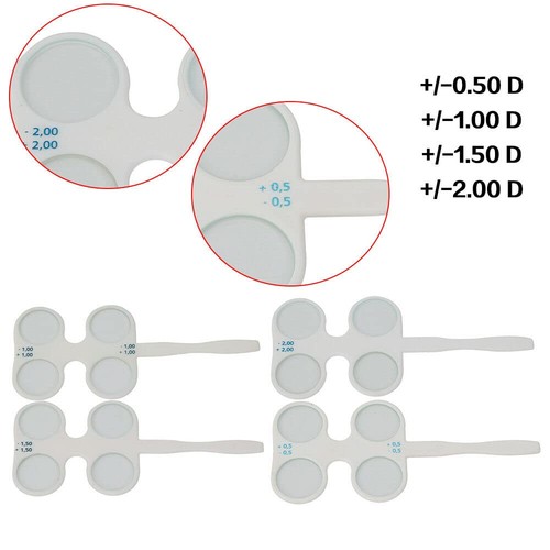 4 Units Optical Flipper Optometry Plastic Flip Trial Lens, Adjustable Optical... - Picture 2 of 9