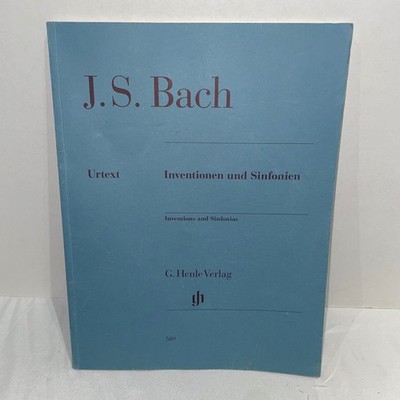 JS Bach Inventions and Sinfonias G Henle Verlag Urtext Piano Sheet Music HN 589