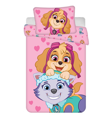 Paw Patrol Babybettwäsche Skye & Everest 100x135 cm Baumwolle