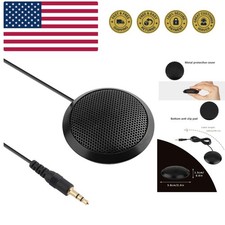 Conference Microphone 3.5mm Desktop Computer Mic for Computer Desktop and Lap...