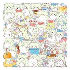  51 PCS  Kawaii Marumofubiyori Moppu Seal Stickers Blanket Plush Scrapbook DIY