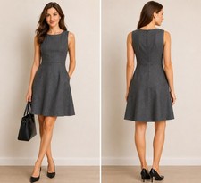 J.Crew $268 100% Wool Woman’s 4 Fit & Flare Dress Size 4 Sleeveless Flattering