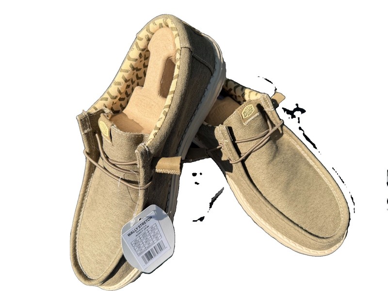 Hey Dude Wally Tobacco Shoes Men Size M12 Slip On Casual Lightweight Stretch