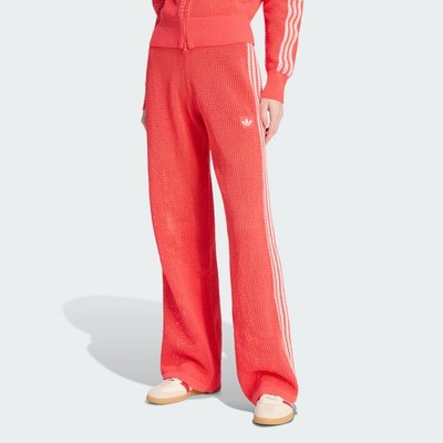 adidas women KNITTED CROCHET FIREBIRD TRACK PANTS