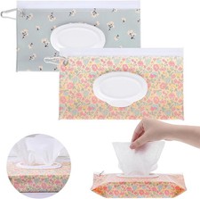 2Pas Baby Wipes Dispenser Portable Baby Wipe Holder Refillable Wet Wipes