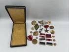 MTB-Vintage Military Estate lot U.S. Army Pin Badge WWI WW2