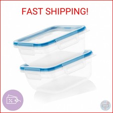 Snapware Plastic Total Solution 2-Pack 5.5-Cup Food Storage Containers Set, Le
