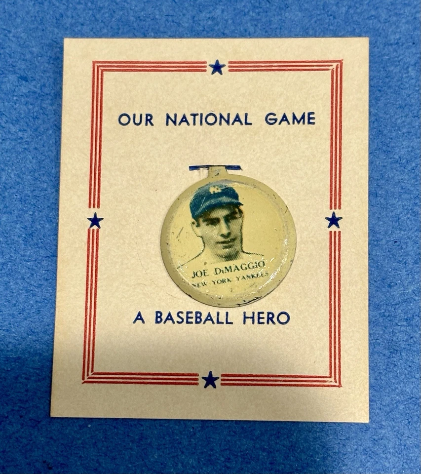 1938 PM8 PM-8 OUR NATIONAL GAME PIN TAB complete SET 30 All On Card Lou Gehrig - Image 3 of 4