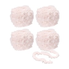 35yds Faux Fur Yarn, 4 Skeins Fuzzy Yarn Crochet Fluffy Yarn Soft, Pink