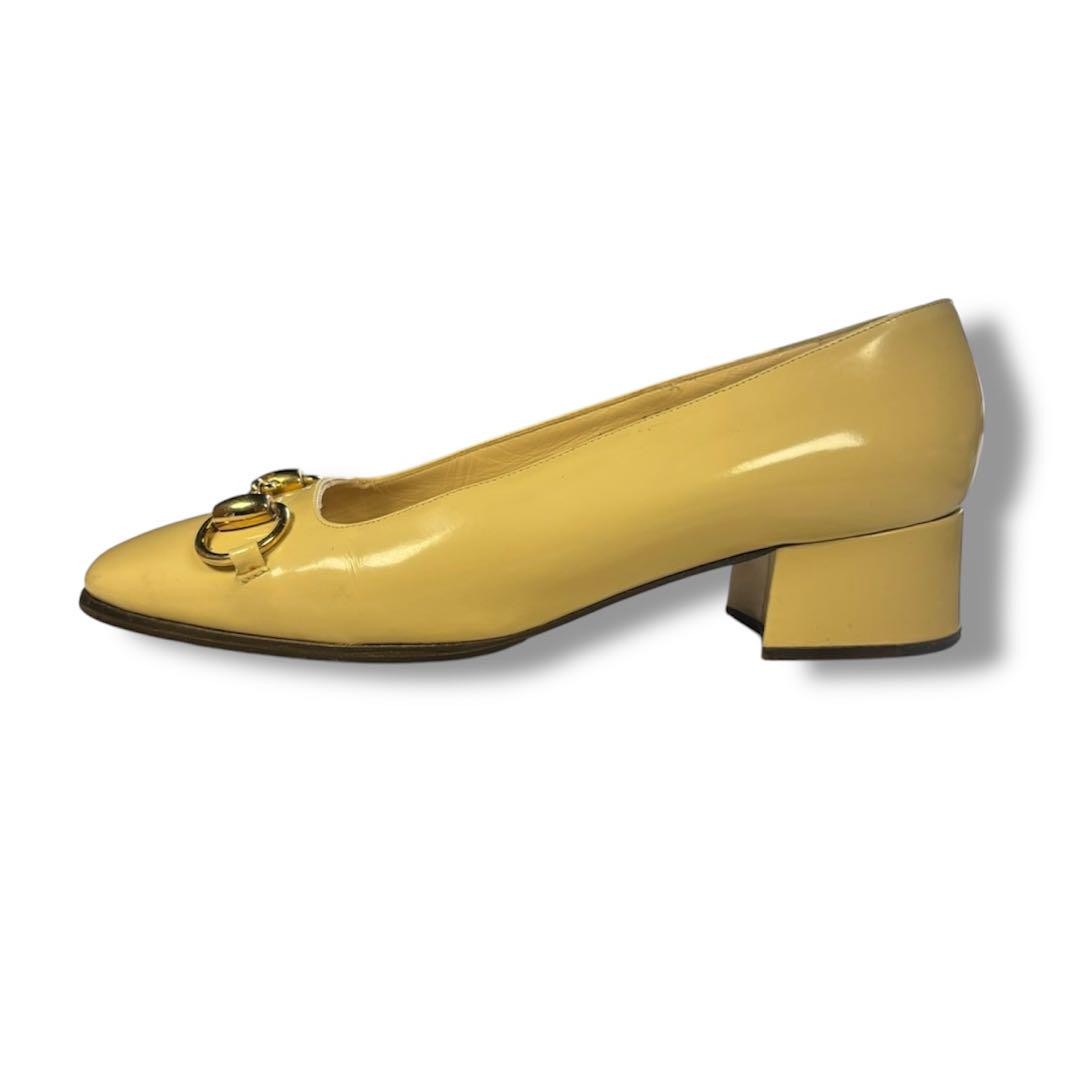 Gucci Horsebit Mid Heel Pumps Beige Leather Size 35.5 US About5.5 For Women thumbnail 21