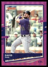 David Dahl 2020 Donruss #140 Rockies MLB READ FREE SHIPPING AutographDen