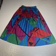 Vintage PERSONAL BRANS WOMEN Skirt Skirt Dress Size 8 Made In USA Color Block