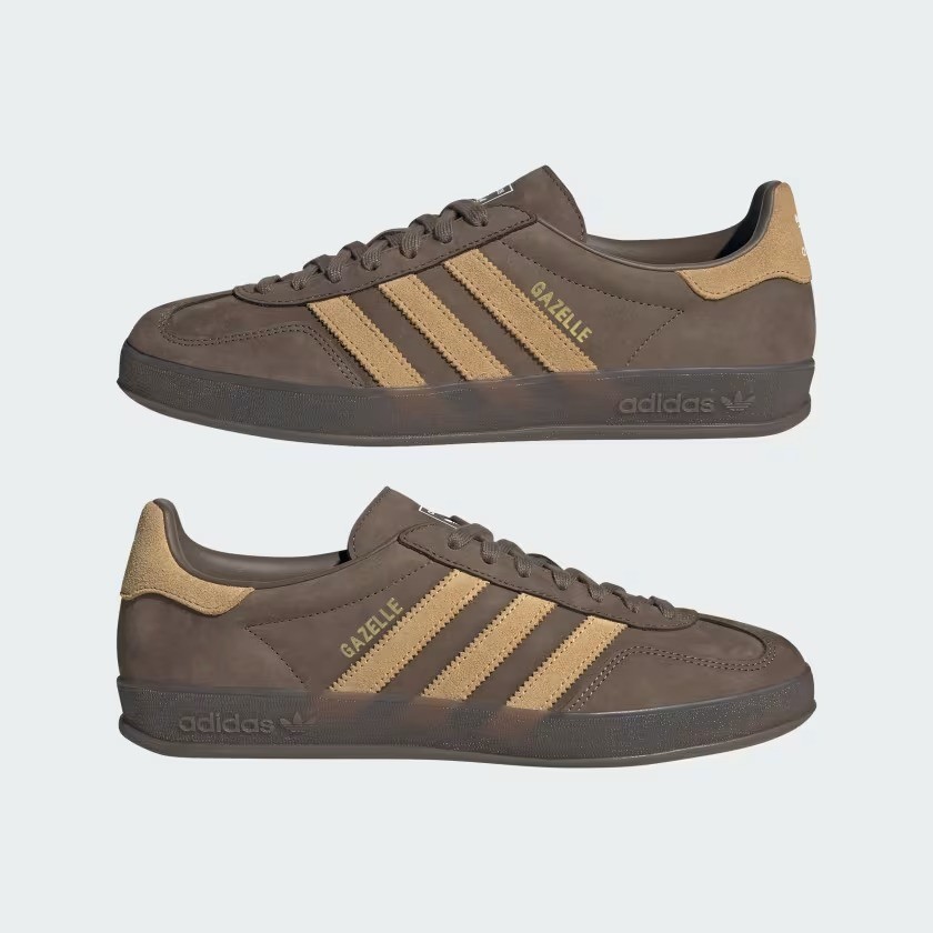adidas Originals GAZELLE INDOOR JQ8386 Cargo Brown / Golden Beige