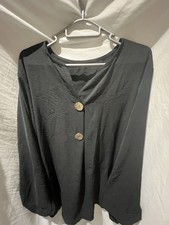 Black Co-Ord Set Lightweight Top & Trouser XL