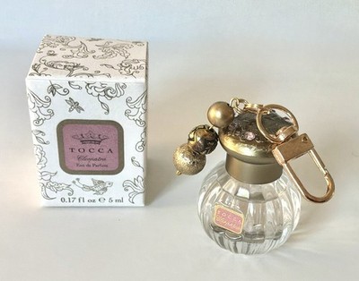 TOCCA Cleopatra Perfume Eau de Parfum EDP Travel Size 0.5 oz Key Chain FOB Charm