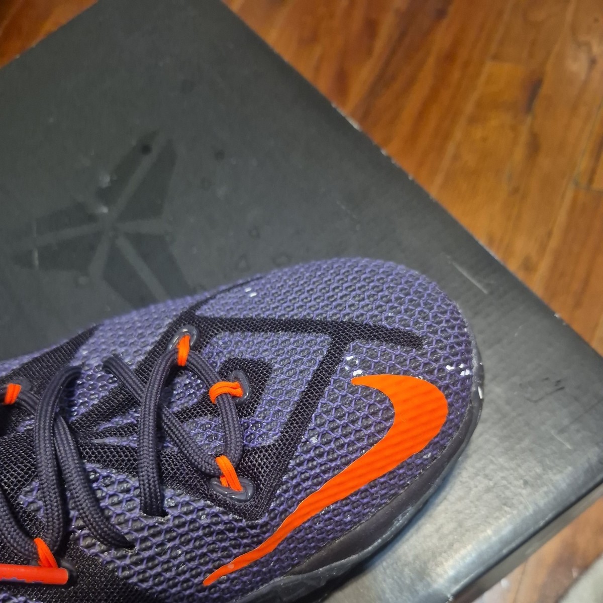 シューズ(男性用) Nike Lebron 12 Low Grey Orange US10 Nike LeBron 12 Basketball Shoes Orange Blue | eBay