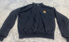 Zero Restriction Lightweight Wind Mens Sz Medium Pullover Golf Jacket Black