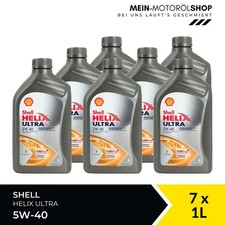 Shell Helix Ultra 5W-40 VW Renault Mercedes Fiat BMW LL 7x1 Liter = 7 Liter