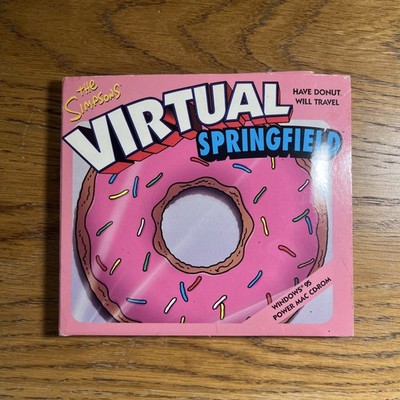 THE SIMPSONS VIRTUAL SPRINGFIELD WINDOWS 95 PC CD-ROM COMPLETE