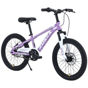 20 Inch MTB for Boys & Girls 7-10 Years, Purple, Suspension Fork