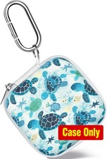 Portable EVA Storage Bag for Earbuds, Headphone Organizer Case with Carabiner