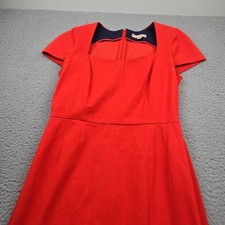 Banana Republic Dress Womens 14 Red Short Sleeve
