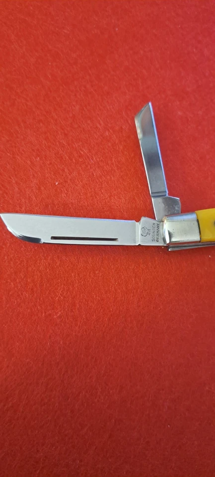 HEN & ROOSTER SOLINGEN, ALEMANIA BERTRAM CUBIERTOS Amarillo 4 Hojas Congreso Foto 4 de 4