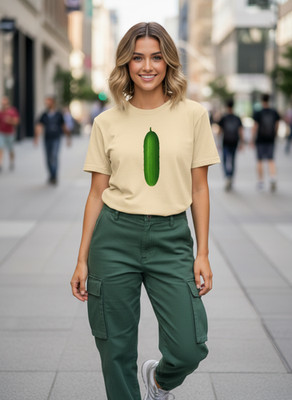 Cucumber Vegetable Minimalist Statement T-Shirt