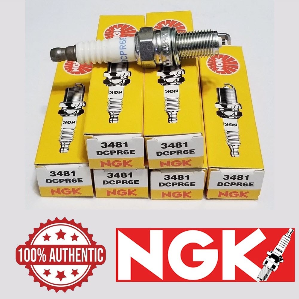 NGK Standard Spark Plugs - Stock #3481 - DCPR6E - Solid Tip - Qty 6
