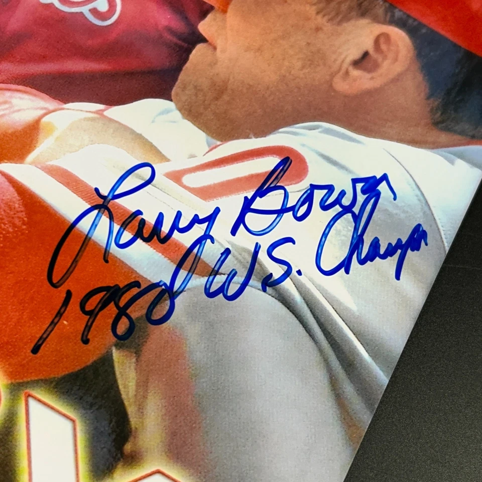 拉里·鲍亚 费城费城人队 亲笔签名 照片 查看 DESC — 第 4/4 张图片