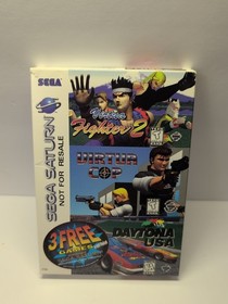 Sega Saturn 3 Game Set Virtua Fighter, Virtua Cop Daytona Brand New Open Box VGC