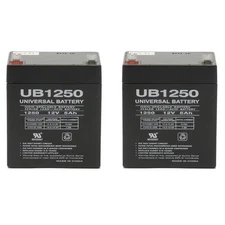 UPG UB1250MP280-2 Pack - 12V 5Ah UPS Battery for Topin 12V5AH/20HR